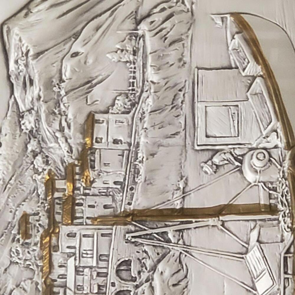 Moroni Signed Sterling Silver Engraving 20/250 Framed Italian Silver Art - Picture 6 of 10